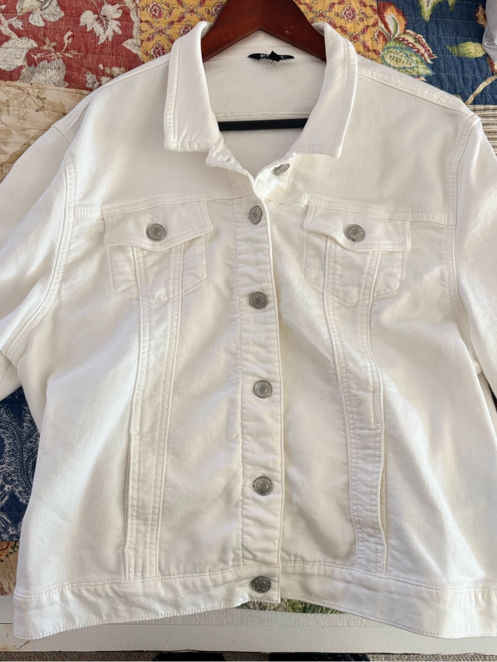 Buffalo David Bitton White Denim Jacket - Women's
